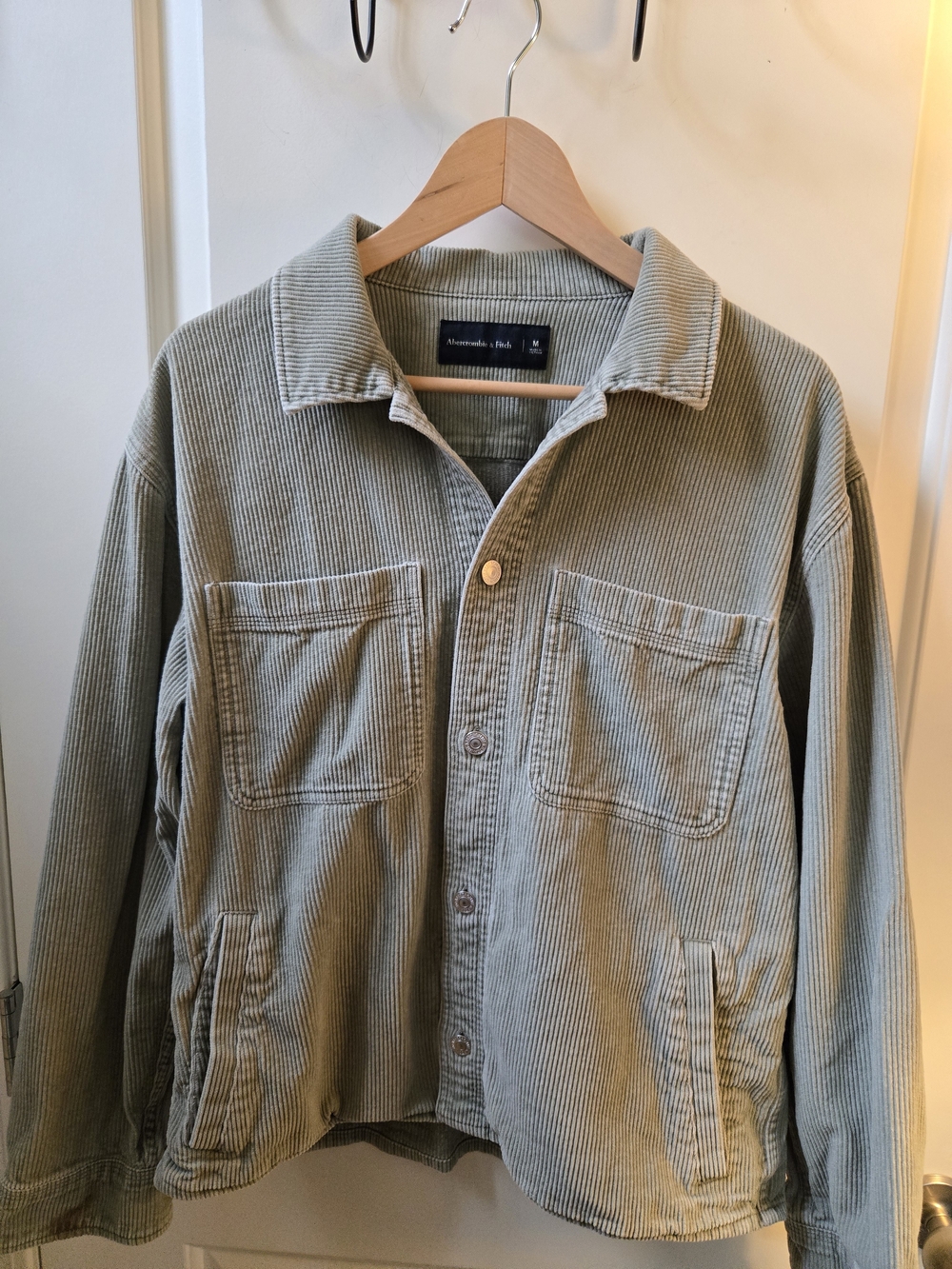 Abercrombie & Fitch | Sage Green Corduroy Jacket | M